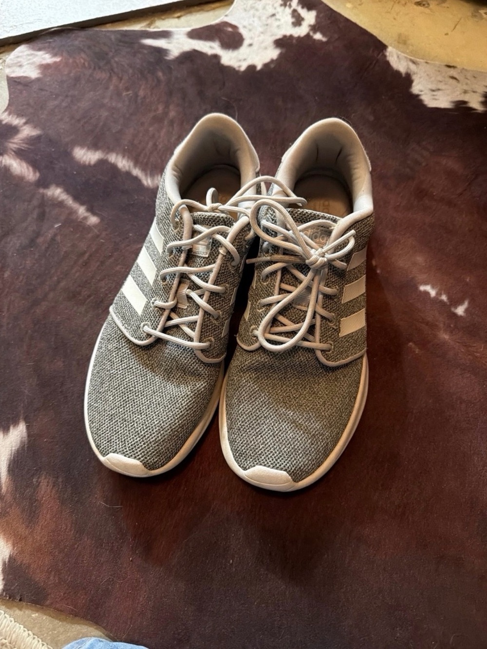 Adidas women’s Gray Lightweight Knit Sneakers